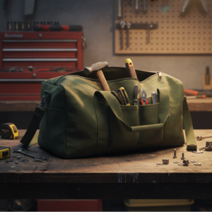 Heavy Duty Canvas Tools Bag – Tarpal Tool Bag with Strong Handles